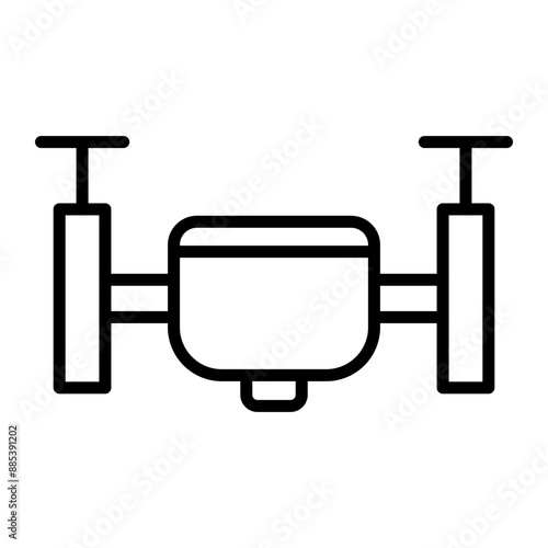 Drone Vector Line Icon