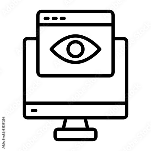 Stalker Vector Line Icon