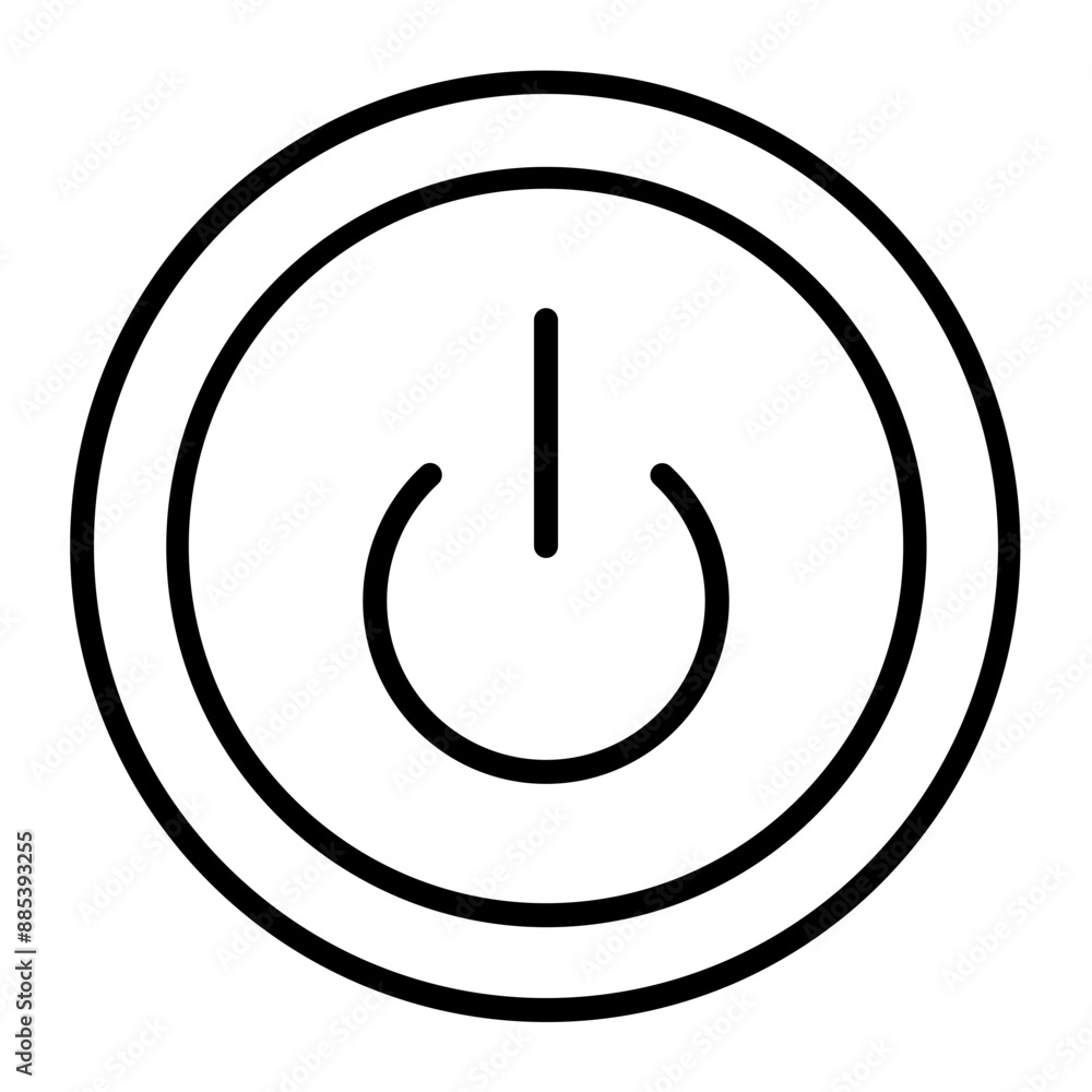 Power Vector Line Icon