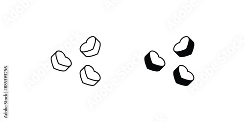 candy set icon with white background vector stock illustration