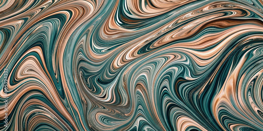 Abstract textured liquid marbling art with wavy embossed lines, interior decoration, wallpaper, background, art, abstract Abstract textured liquid marbling art with wavy embossed lines, interior decoration, wallpaper, background, art, abstract