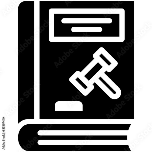 Law Book vector icon illustration of Law & Legislation iconset.