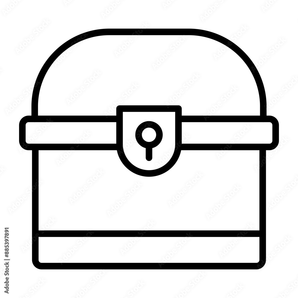 Chest Vector Line Icon