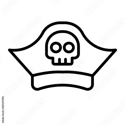 Pirate Vector Line Icon