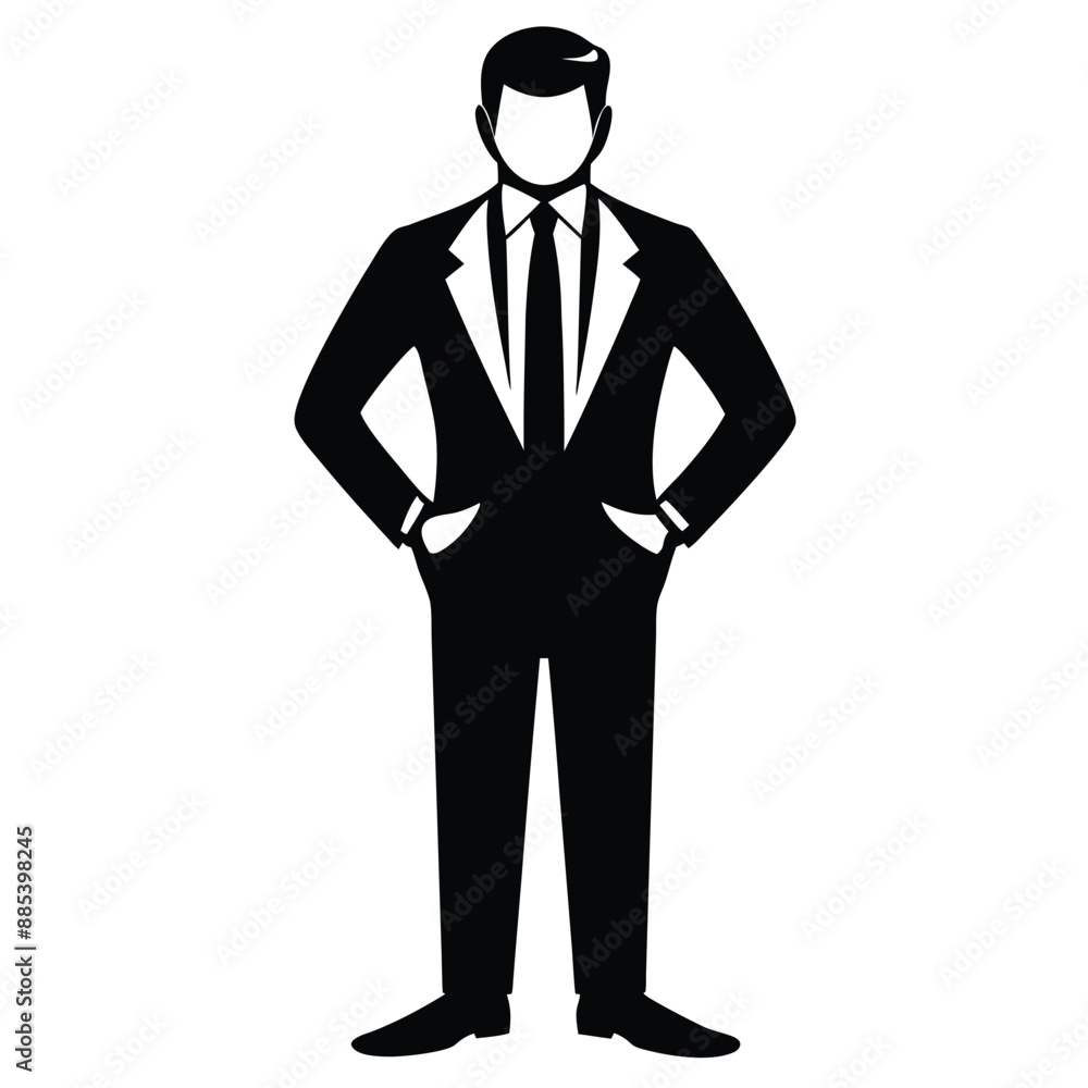 Business people silhouette on white background Business people silhouette on white background