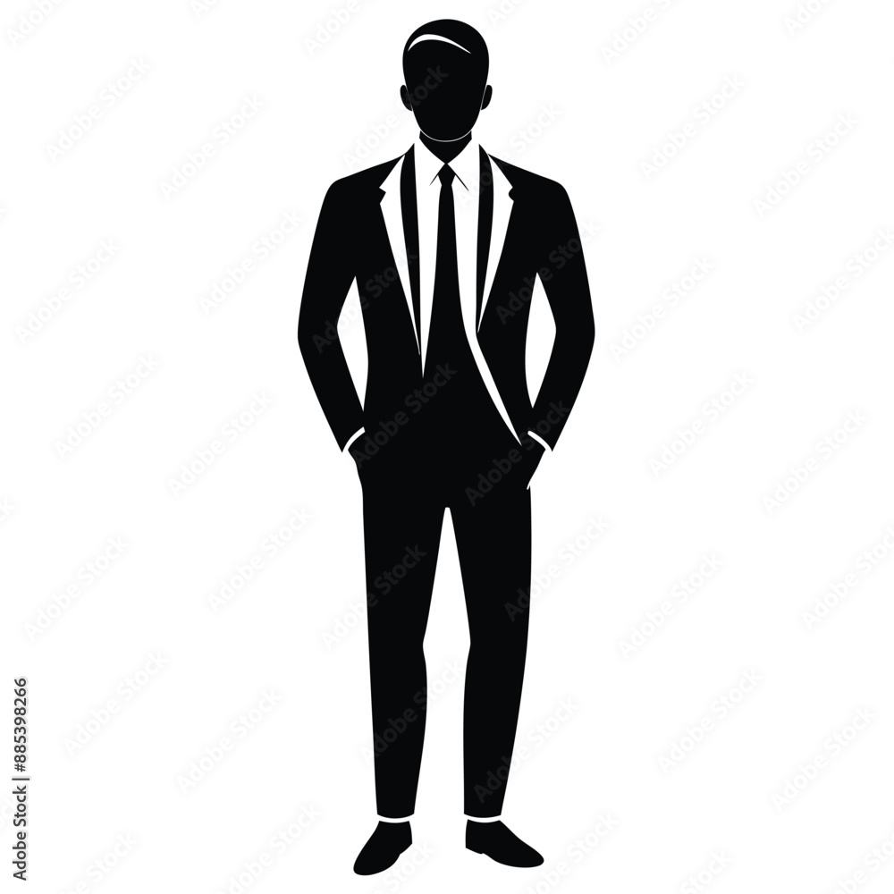 Business people silhouette on white background Business people silhouette on white background