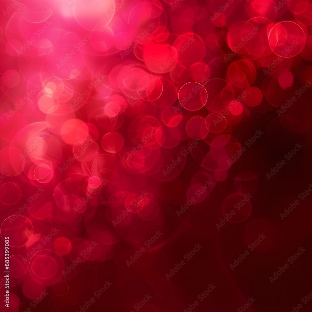 Abstract red bokeh background with glowing holiday lights Abstract red bokeh background with glowing holiday lights