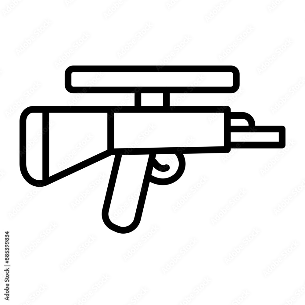 Sniper Vector Line Icon Sniper Vector Line Icon