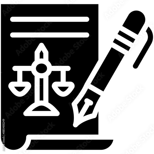 Bureaucracy vector icon illustration of Law & Legislation iconset.