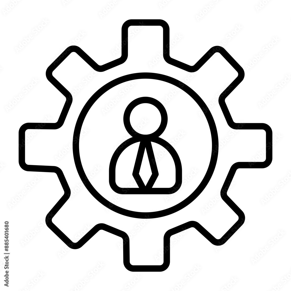 Setting Vector Line Icon Setting Vector Line Icon