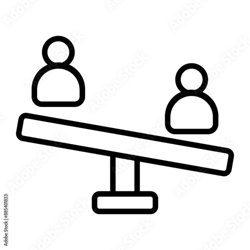 Balance Vector Line Icon