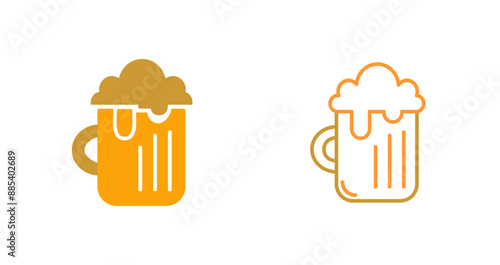 Pint of Beer Vector Icon