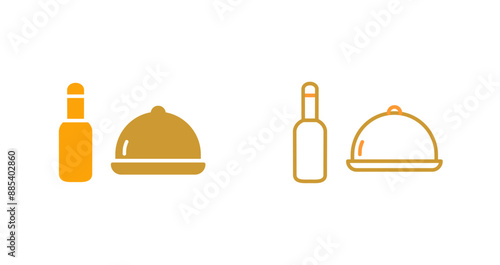 Food and Beer Vector Icon