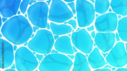 美しい　水面　海　イラスト　動画