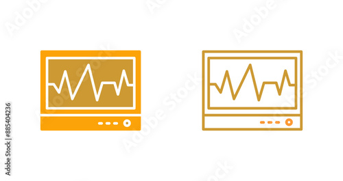Electrocardiogram Vector Icon