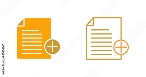 Add Notes Vector Icon