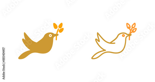 Cute Bird Vector Icon