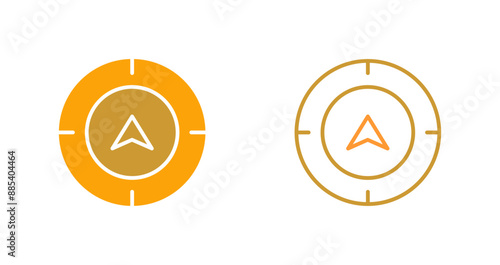 Directional Compass Vector Icon