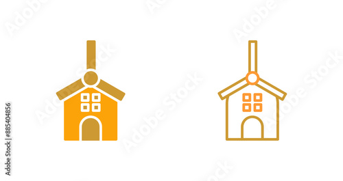 Windmills Vector Icon