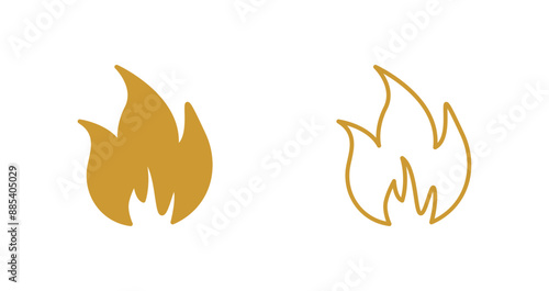 Flame Vector Icon