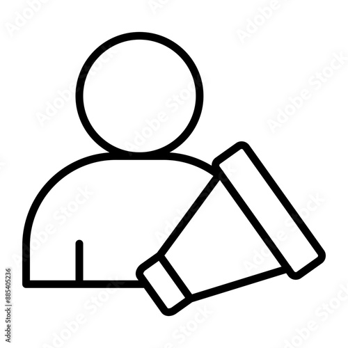 Film Director Vector Line Icon
