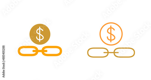 Link Sales Vector Icon