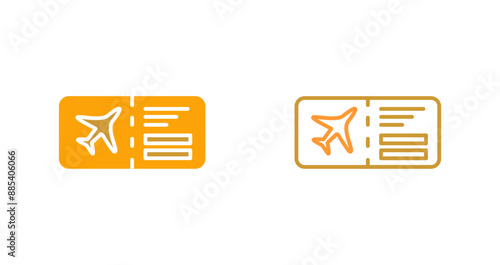 Plane Tickets Vector Icon