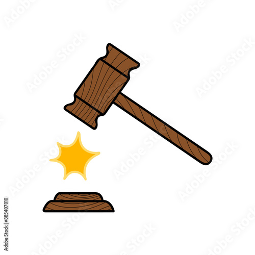 hand cuffed hand s hand drawn color vector illustration
