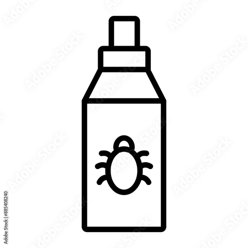 Bug Repellent Vector Line Icon