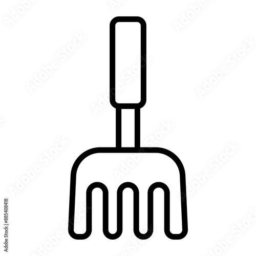 Cultivator Vector Line Icon