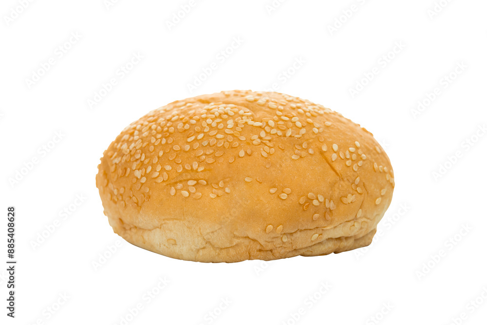 Hamburger bun isolated on a white background with clipping path. Hamburger bun isolated on a white background with clipping path.