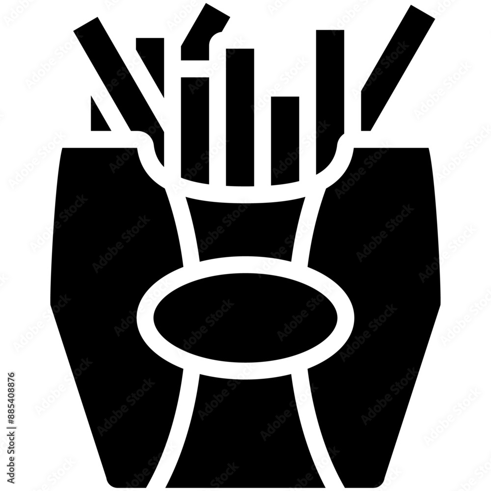 French Fries vector icon illustration of Street Food iconset. French Fries vector icon illustration of Street Food iconset.
