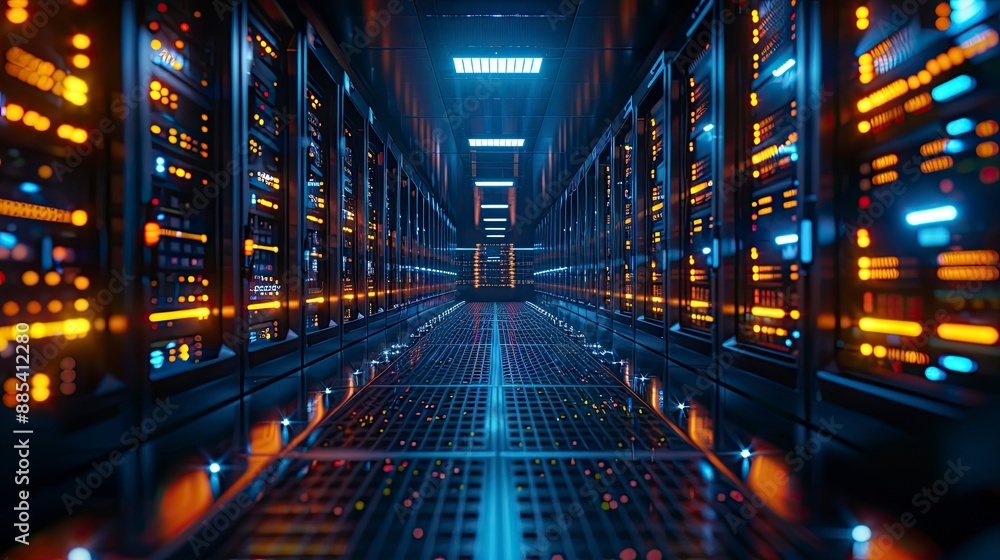 A futuristic blockchain data center with rows of servers processing encrypted transactions and maintaining network stability, showcasing the backbone of digital finance infrastructure. A futuristic blockchain data center with rows of servers processing encrypted transactions and maintaining network stability, showcasing the backbone of digital finance infrastructure.
