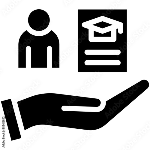 Off the job Training vector icon illustration of Business Training iconset.