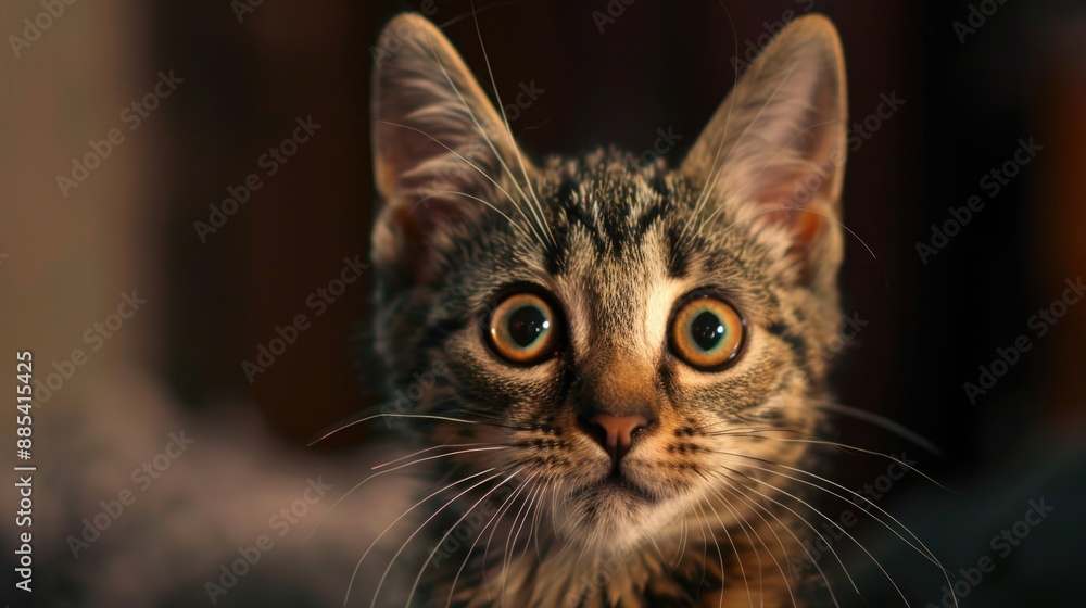 Close-up of a curious cat Close-up of a curious cat