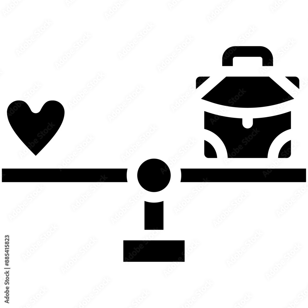 Work Life Balance vector icon illustration of Gig Economy iconset. Work Life Balance vector icon illustration of Gig Economy iconset.