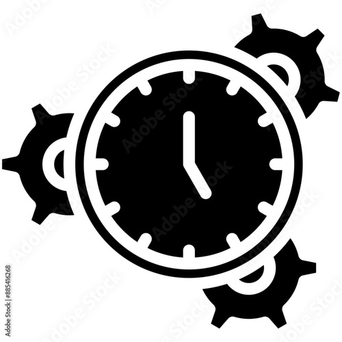 Time Management vector icon illustration of Gig Economy iconset.