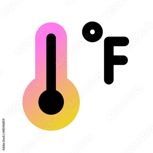 Editable fahrenheit thermometer vector icon. Part of a big icon set family. Perfect for web and app interfaces, presentations, infographics, etc