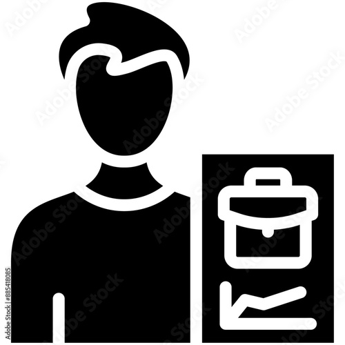 Occupation vector icon illustration of Gig Economy iconset.