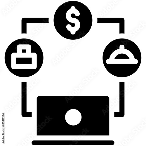 Gig Economy vector icon illustration of Gig Economy iconset.