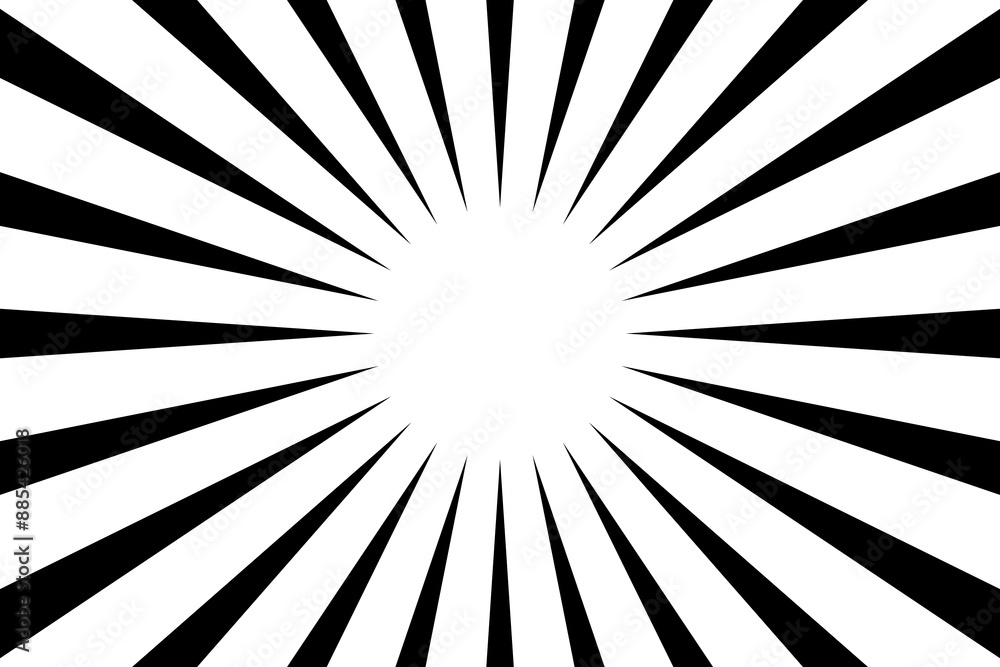 Obraz premium retro black background lines manga