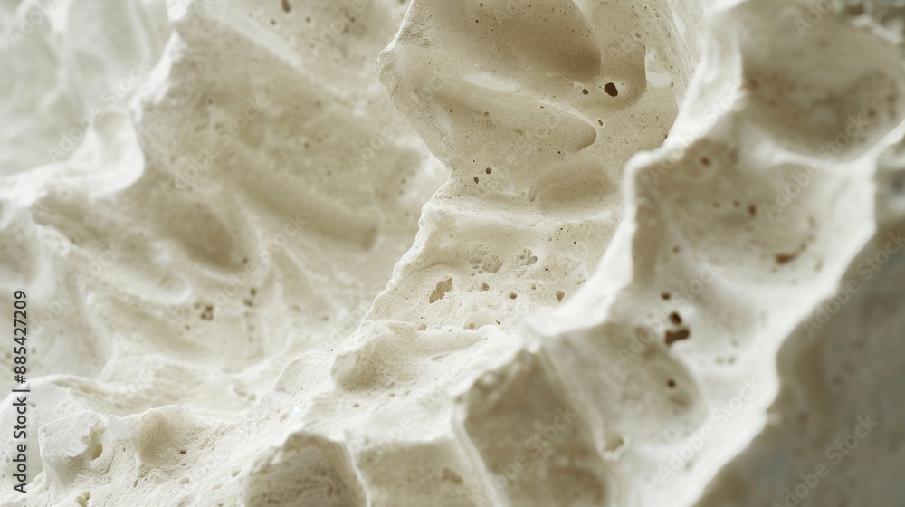 A macro detailed view of an immaculate gypsum podium AI generated illustration A macro detailed view of an immaculate gypsum podium AI generated illustration