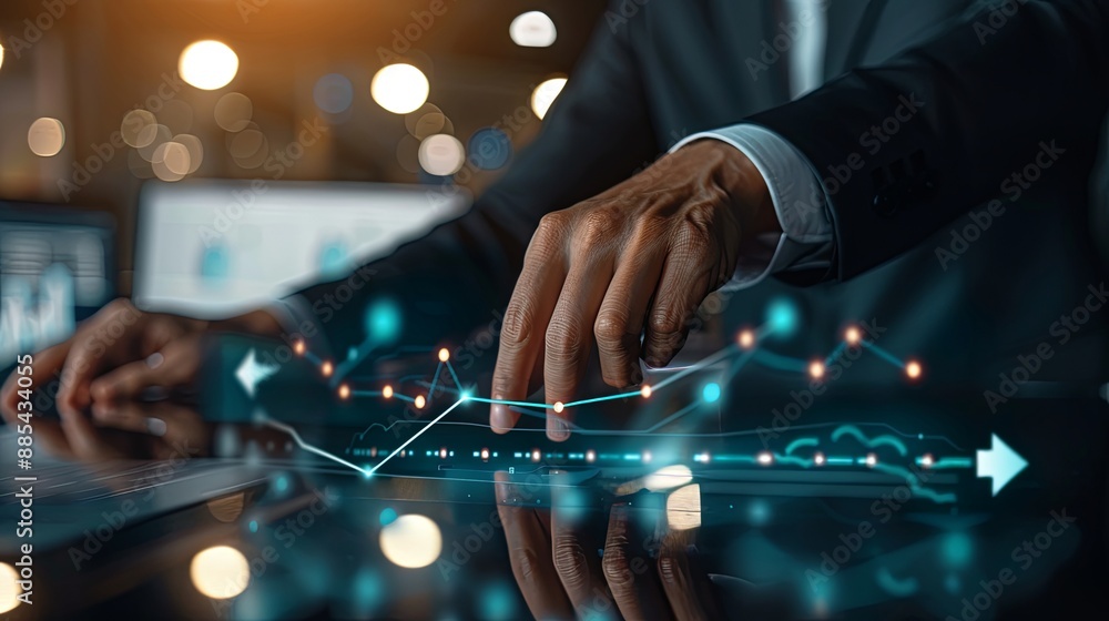 invoice and online digital statements concept. businessman using smartphone with invoice icons on virtual screen invoice and online digital statements concept. businessman using smartphone with invoice icons on virtual screen