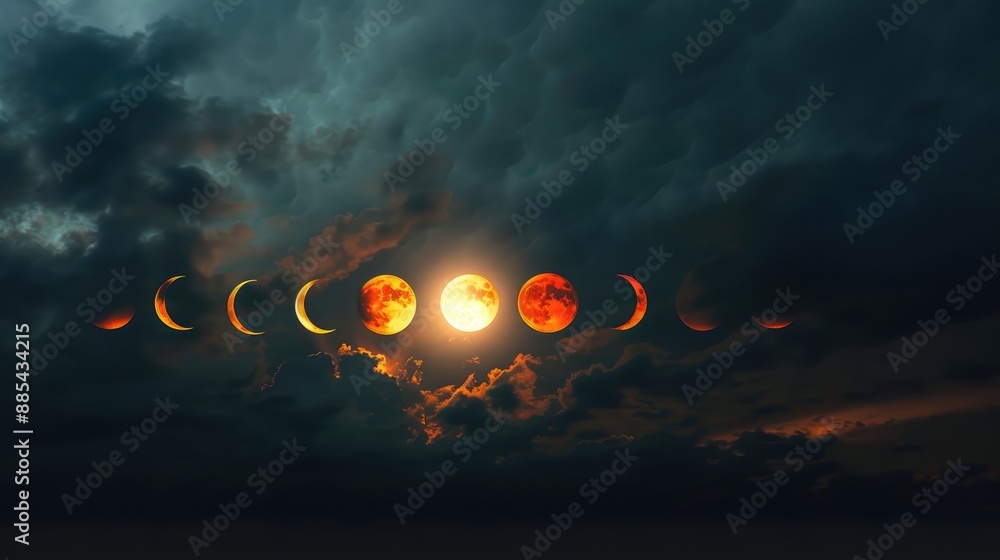 Solar eclipse sequence