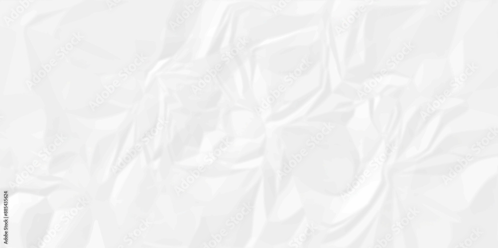 Obraz premium White wrinkly backdrop paper background. panorama grunge wrinkly paper texture. White crumpled and top view textures can be used for background of text or any contents. 