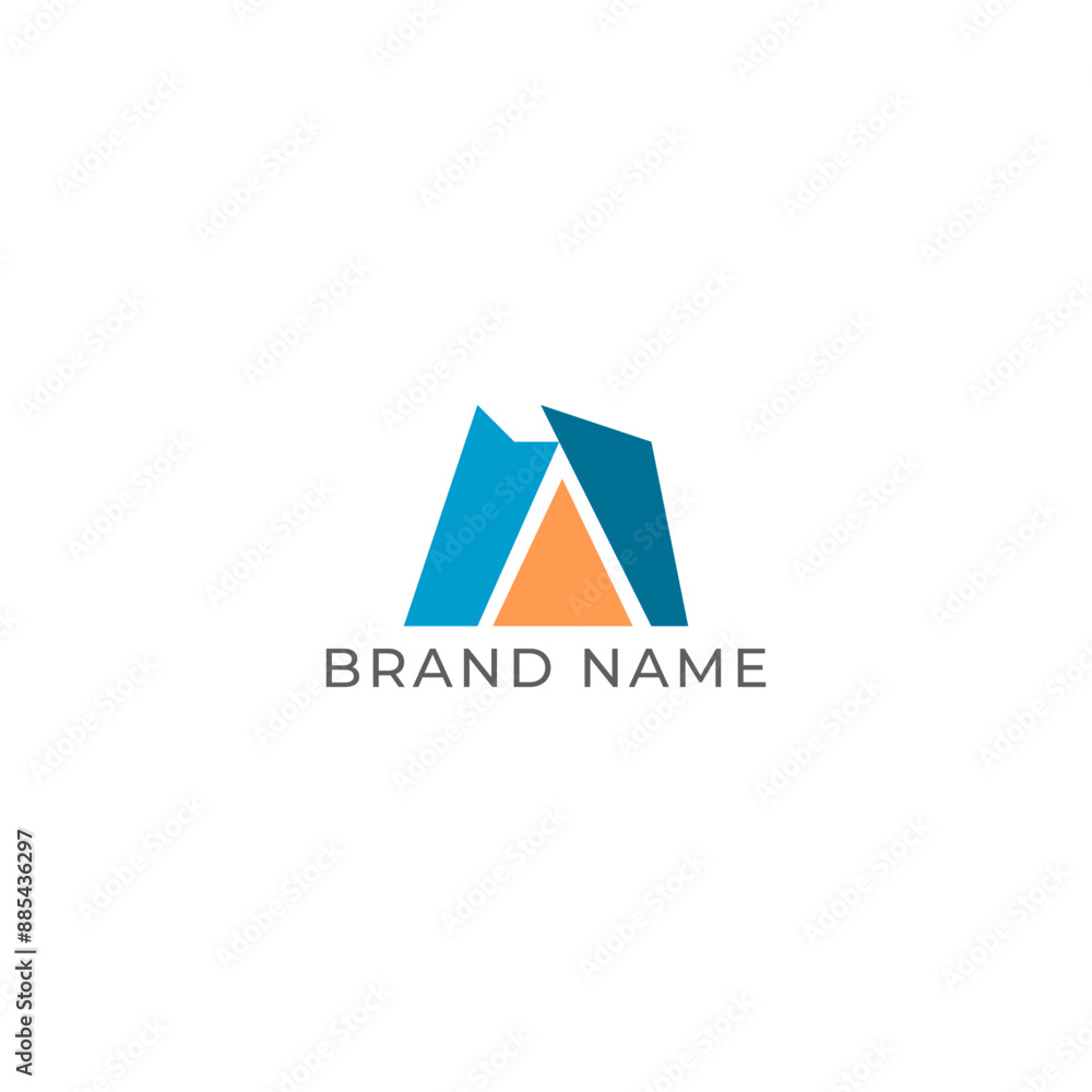 ILLUSTRATION LETTER M GEOMETRIC LOGO ICON BLUE ORANGE COLOR TEMPLATE SIMPLE MINIMALIST ELEMENT DESIGN SIMPLE VECTOR GOOD FOR APPS, BRAND ILLUSTRATION LETTER M GEOMETRIC LOGO ICON BLUE ORANGE COLOR TEMPLATE SIMPLE MINIMALIST ELEMENT DESIGN SIMPLE VECTOR GOOD FOR APPS, BRAND