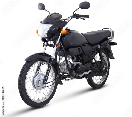 70cc finish motorcycle isolated Pakistan. 2d rendering illustration.