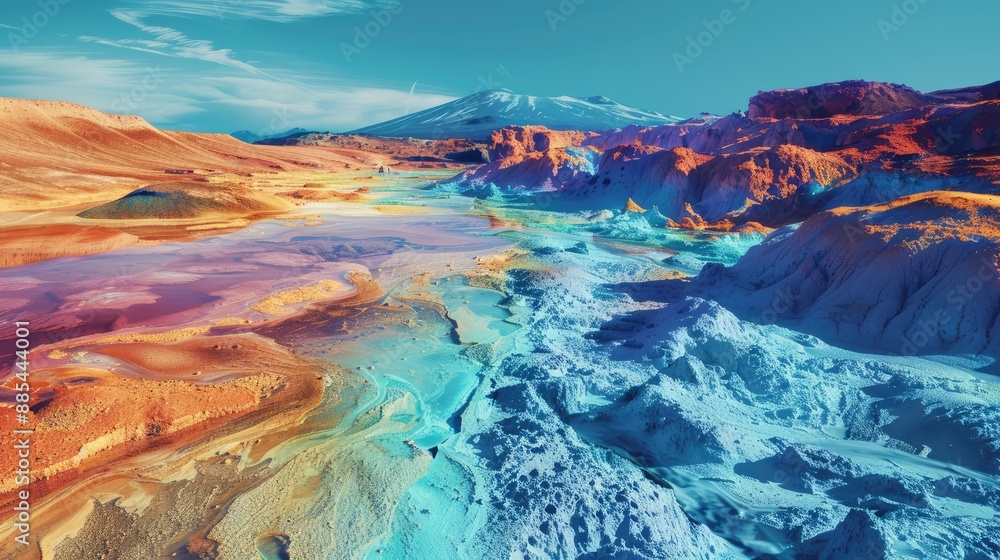 Thermal imaging of a geothermal area