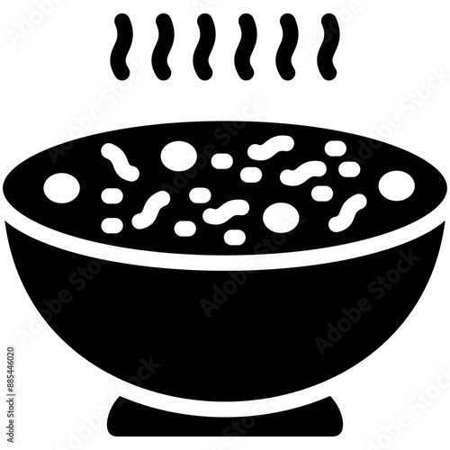 Soup vector icon illustration of Catering iconset.