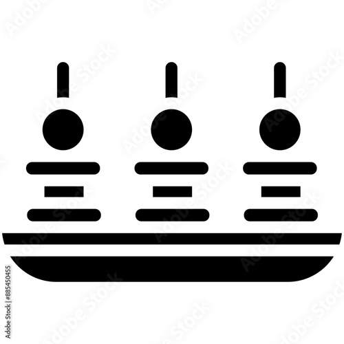 Appetizer vector icon illustration of Catering iconset.